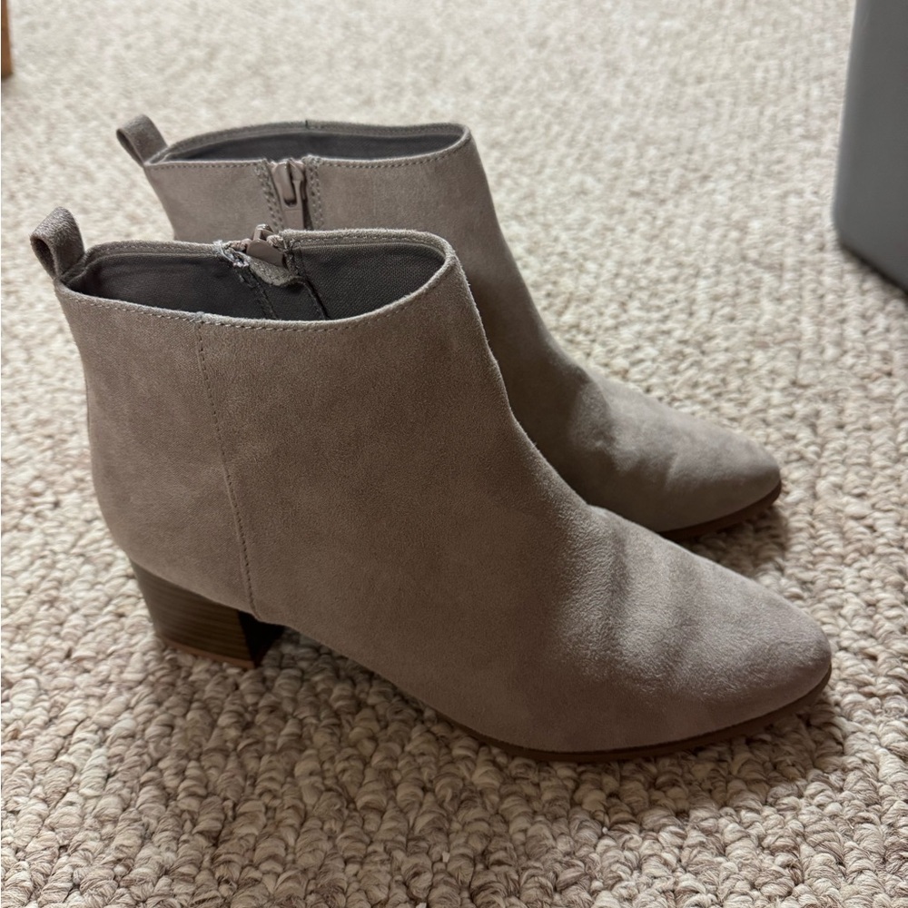 Women's Taupe Ankle Booties